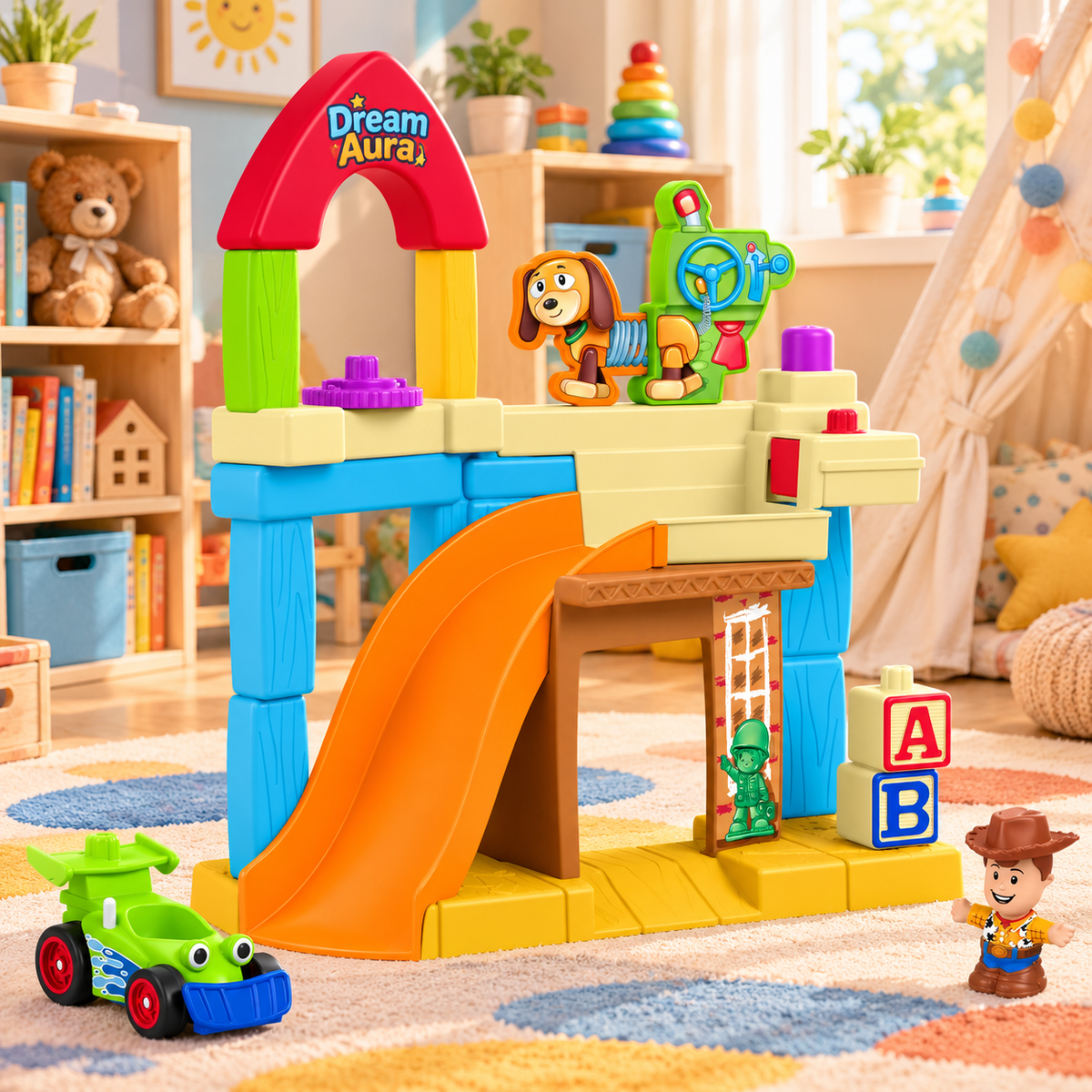 Toddler Race Track Playset with Toy Car
