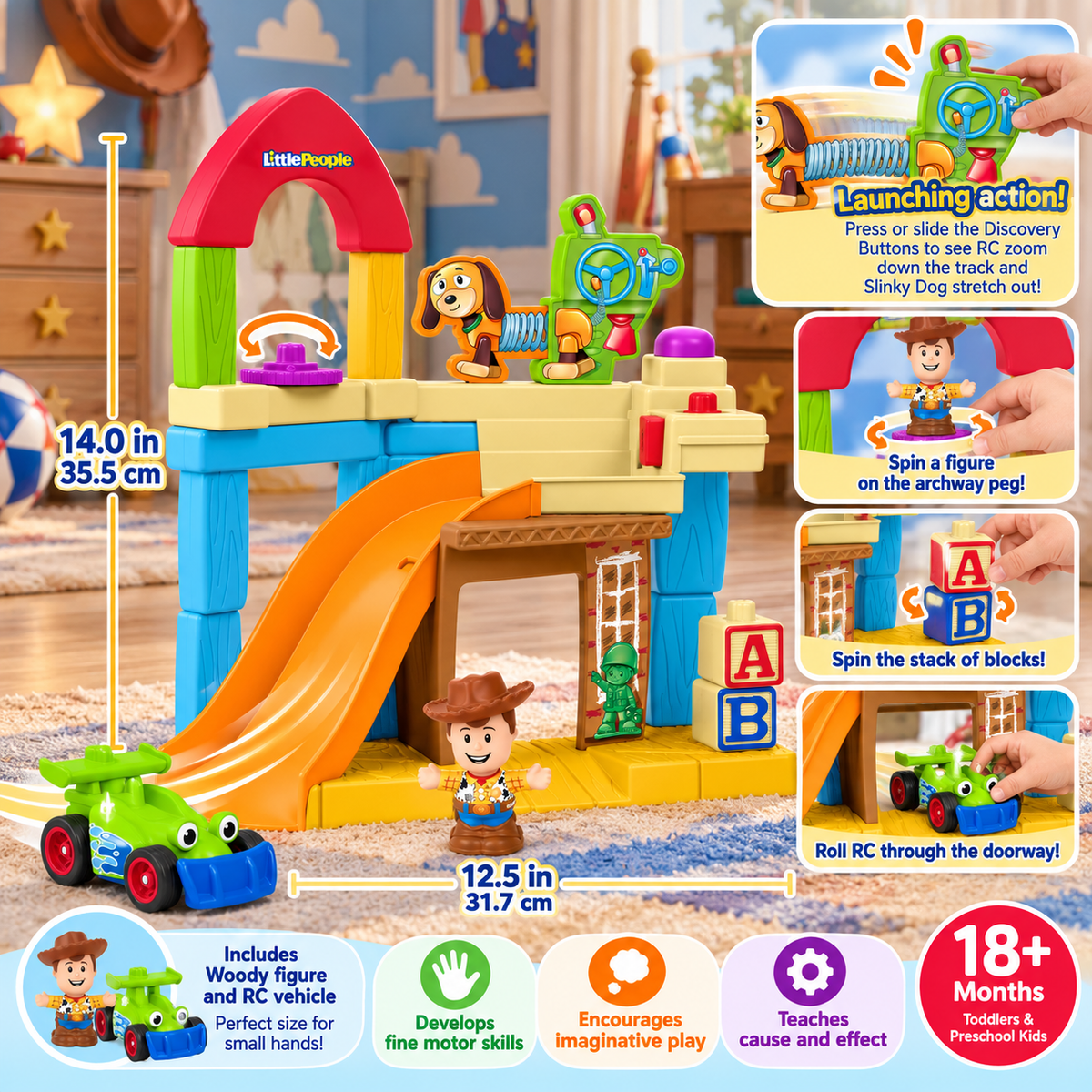 Toddler Race Track Playset with Toy Car