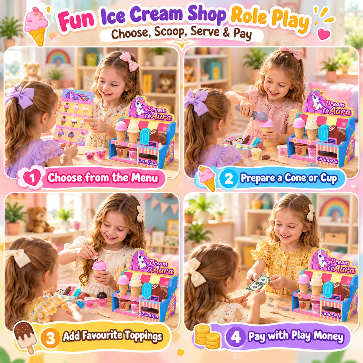 Ice Cream Shop Playset