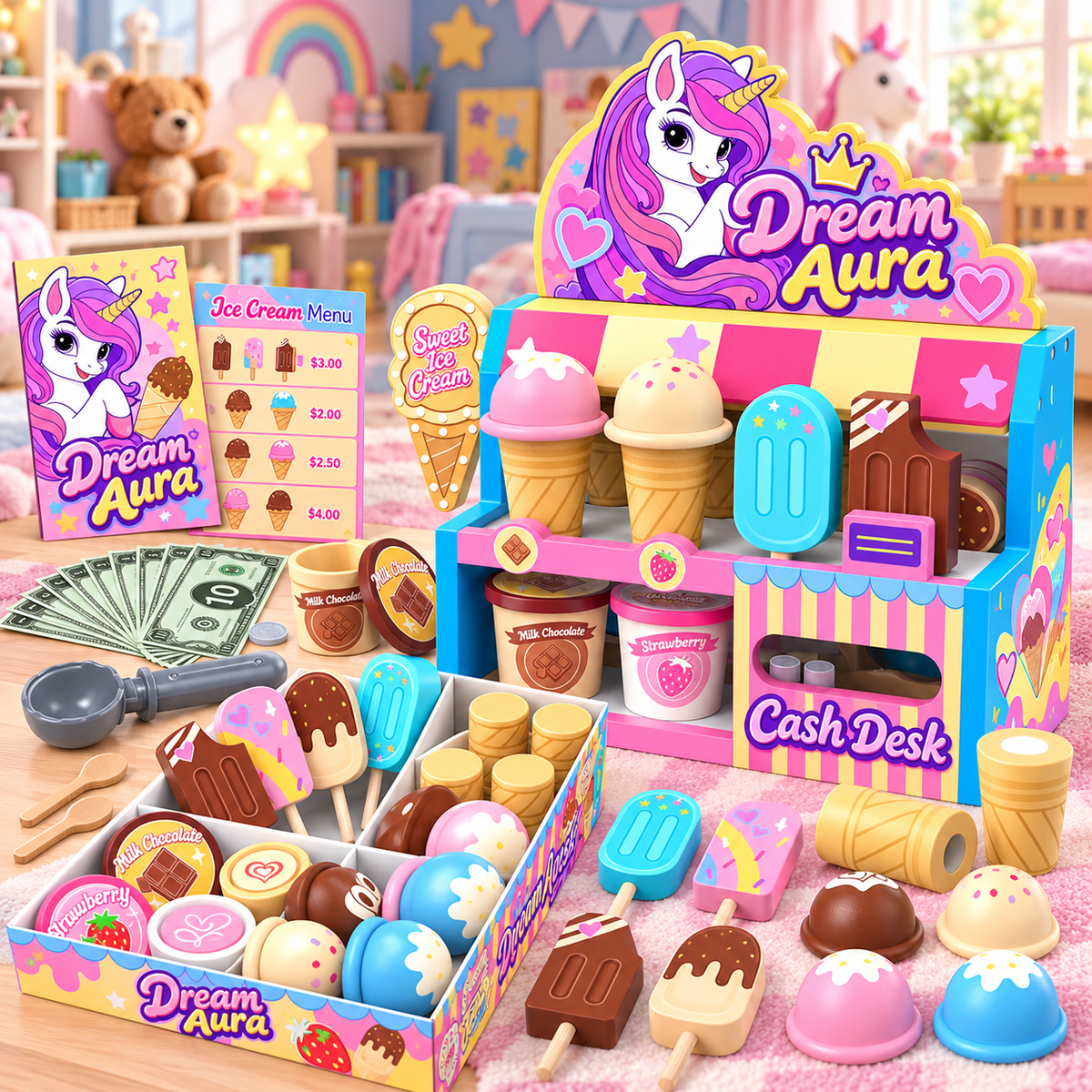Ice Cream Shop Playset