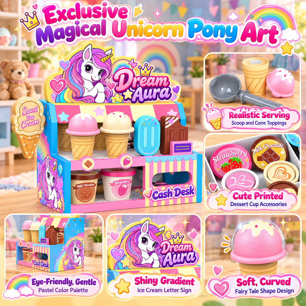 Ice Cream Shop Playset
