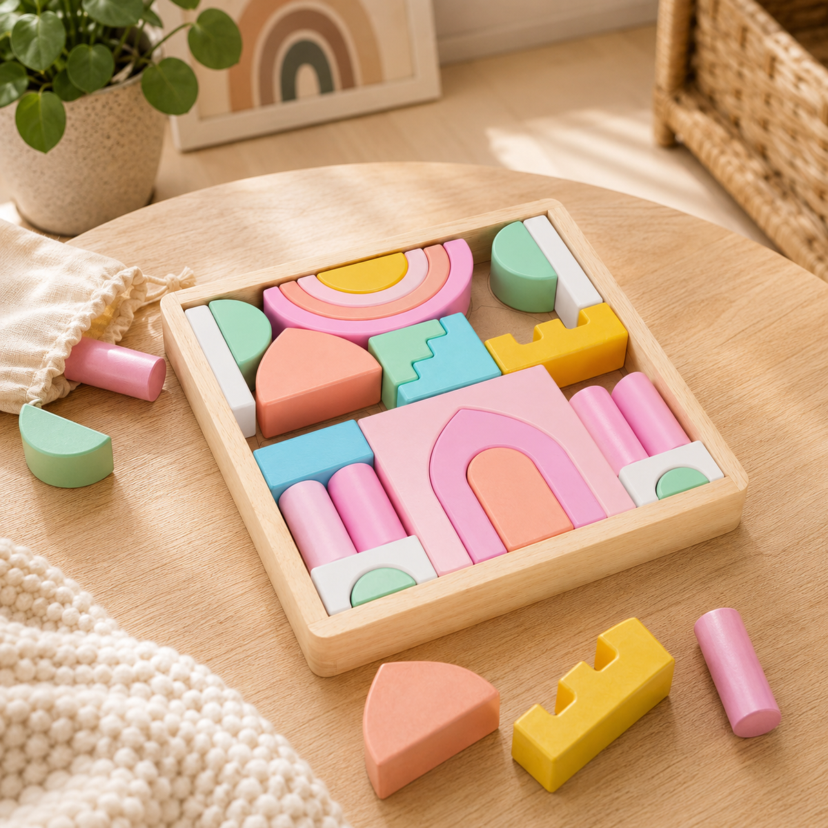 Pink Castle Building Set