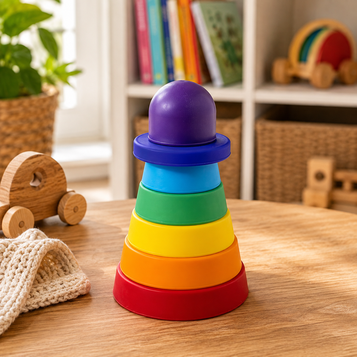 Rainbow Silicone Stacker