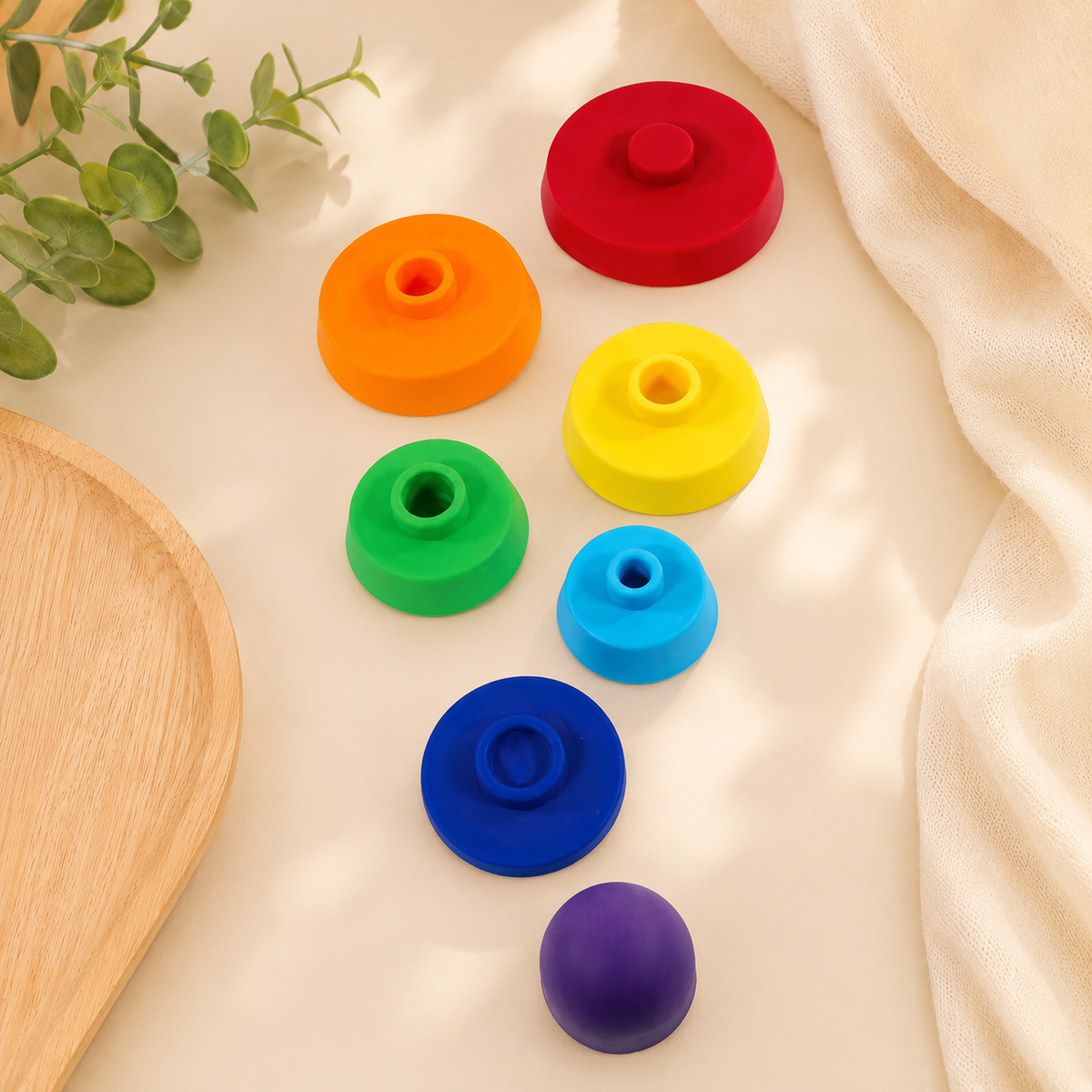 Rainbow Silicone Stacker