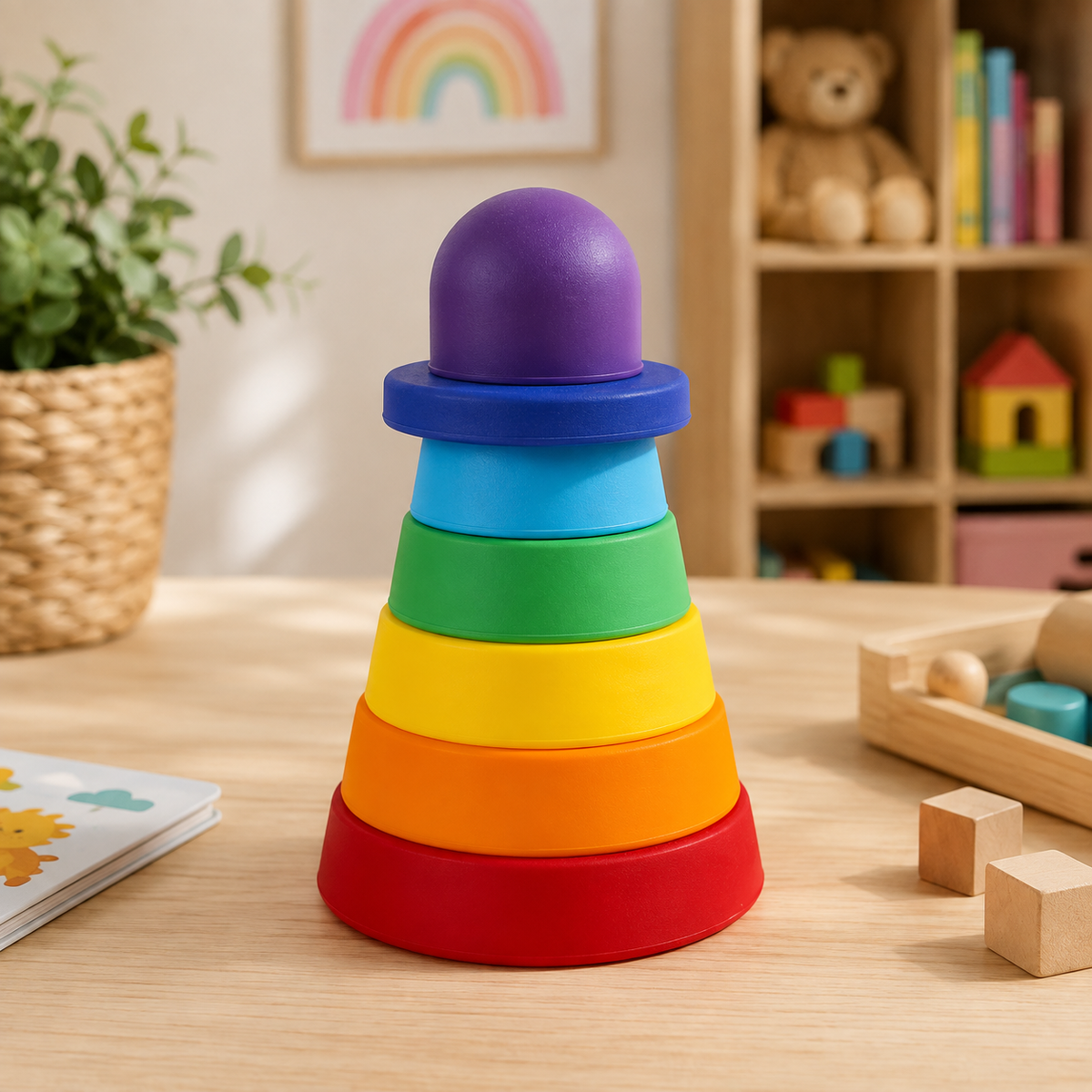 Rainbow Silicone Stacker