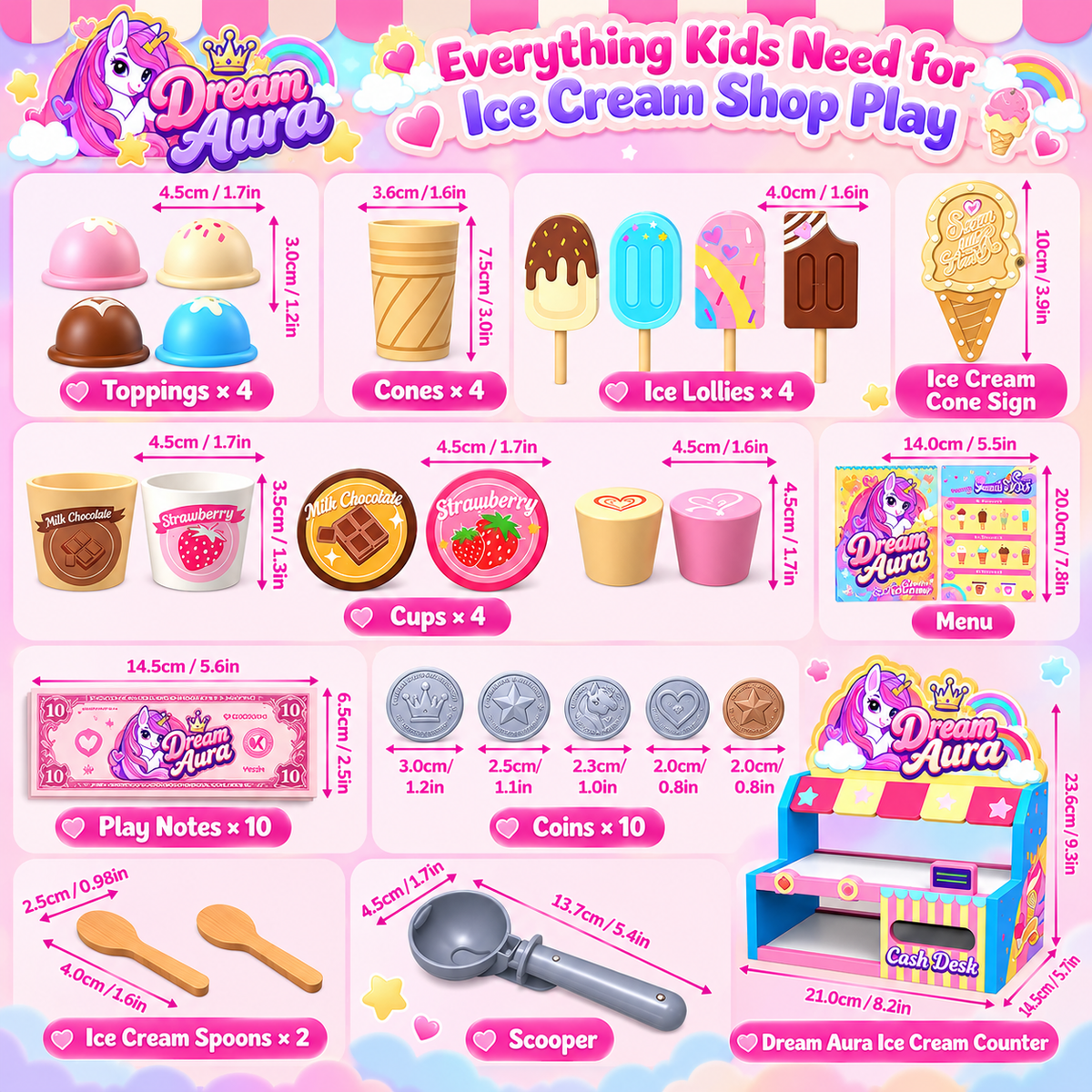 Ice Cream Shop Playset