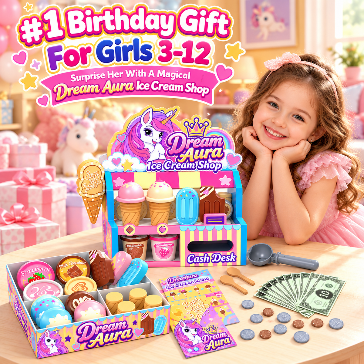 Ice Cream Shop Playset